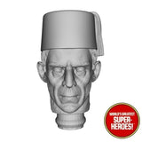 3D Printed Head: Boris Karloff as Universal Monsters Imhotep for 8" Figure (Flesh)