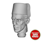 3D Printed Head: Boris Karloff as Universal Monsters Imhotep for 8" Figure (Flesh)