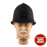 3D Printed Head: London Bobby Policeman for 8" Action Figure (Flesh)