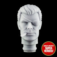 3D Printed Head: Nick Fury (Closed Mouth) 1960s Version for WGSH 8