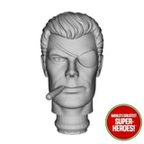 3D Printed Head: Nick Fury (Closed Mouth) 1960s Version for WGSH 8" Action Figure