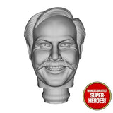 3D Printed Head: Harry Mudd for Star Trek 8" Action Figure (Flesh)