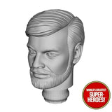 3D Printed Head: Super Joe w/ Beard for WGSH 8" Action Figure (Flesh)