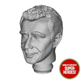 3D Printed Head: Rod Serling The Twilight Zone for 8" Action Figure (Flesh)