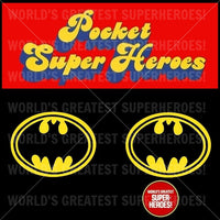 Pocket Super Heroes Batman Batmobile Vinyl Die Cut Repro Decal Emblem Sticker