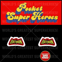 Pocket Super Heroes Batman Batmobile Vinyl Die Cut Custom Decal Emblem Sticker