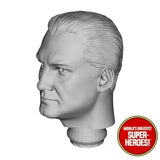 3D Printed Head: Superman George Reeves V1 + Decal for WGSH 8" Action Figure