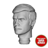 3D Printed Head: Lee Majors as Col. Steve Austin SMDM (Raised Eyebrow) for 8" Figure