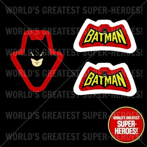 Batcycle Vinyl Die Cut Retro Decal Emblem Sticker for WGSH 8" Figure