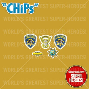 CHiP's HD Custom Vinyl Die Cut Decal Emblem Sticker for 8" Action Figure