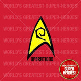 Star Trek: Operations Die Cut Decal Emblem Sticker for 8" Action Figure