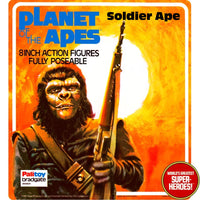 Planet of the Apes: Soldier Ape Palitoy Retro Blister Card For 8” Figure