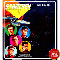 Star Trek: Mr. Spock Retro Blister Card V1.0 For 8” Action Figure