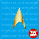 Star Trek: Reflective Gold Foil Die Cut Decal Emblem Sticker for 8" Action Figure